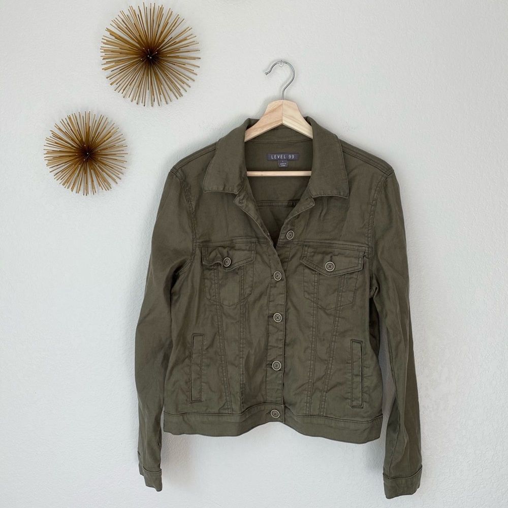 *LEVEL 99 June Linen Trucker Jacket